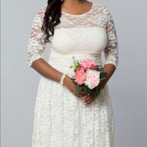 Kiyonna Aurora Lace Wedding Dress 3x 22/24 plus